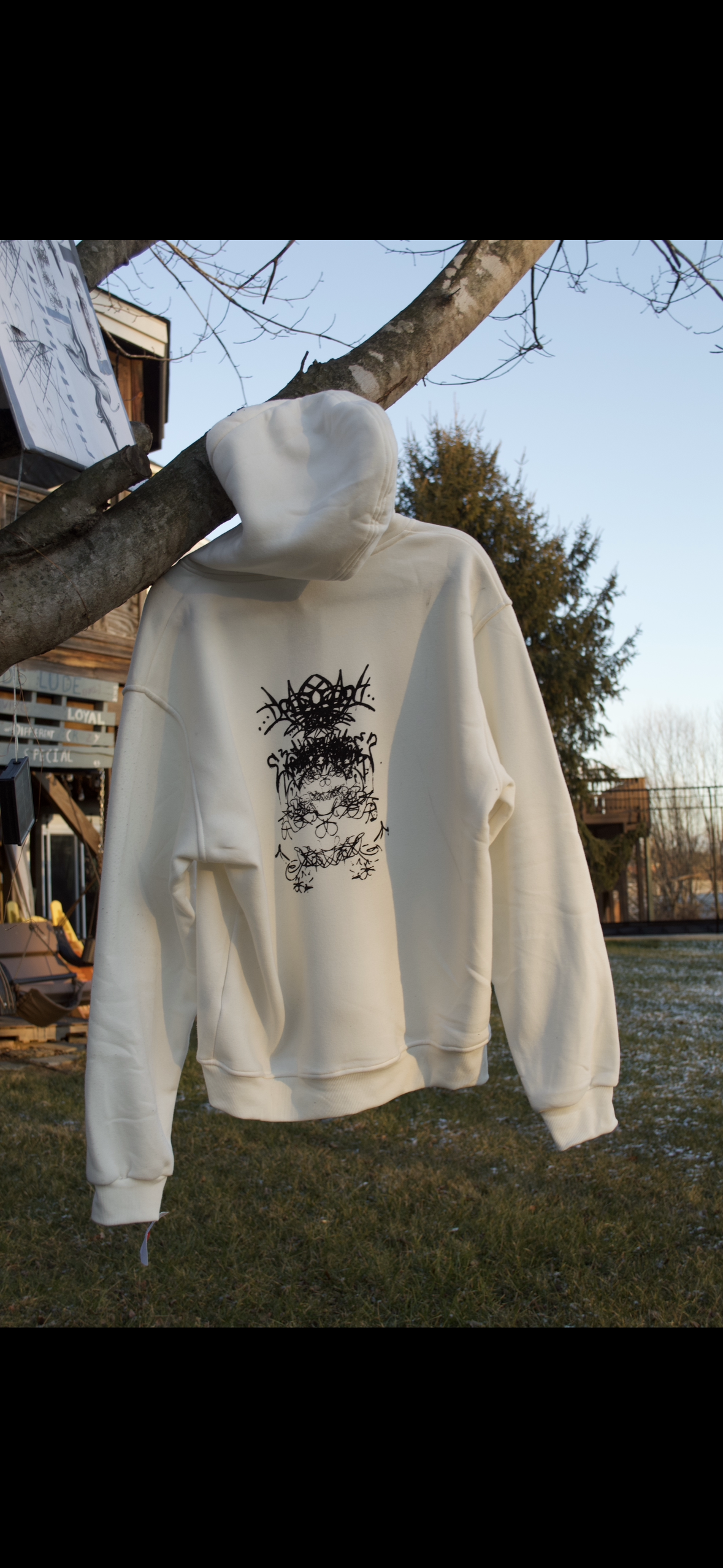 White Faith Hoodie