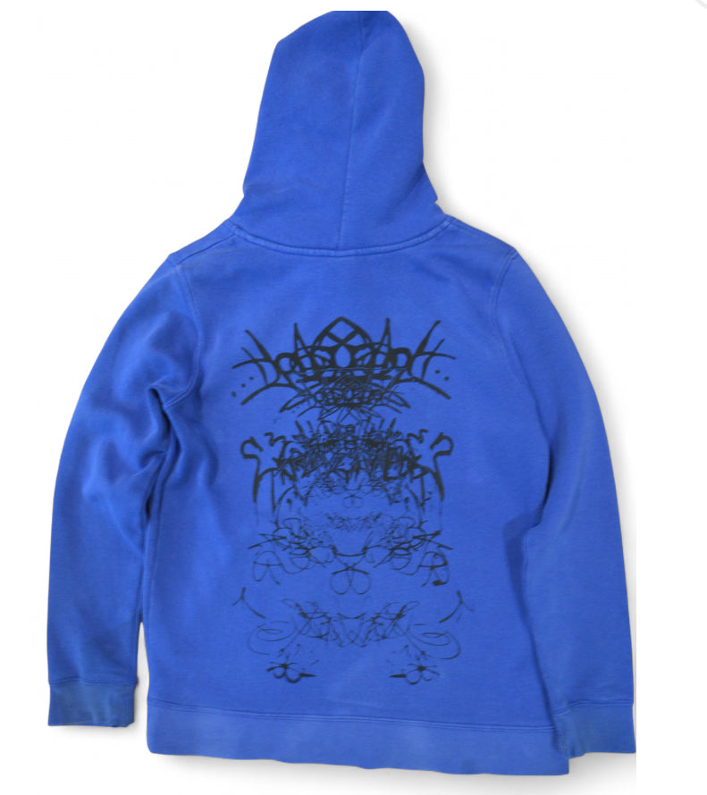 76rs Studded Cross Hoodie